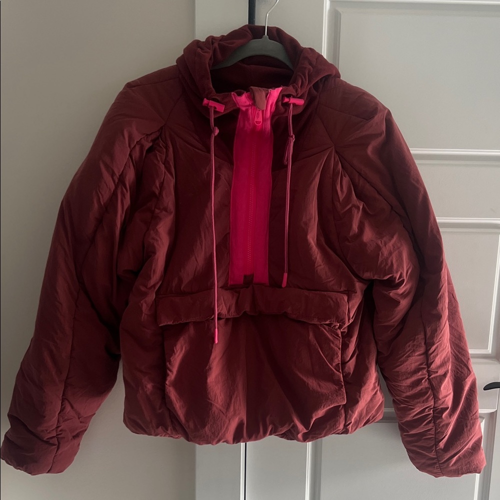 Free People quarter zip puffer